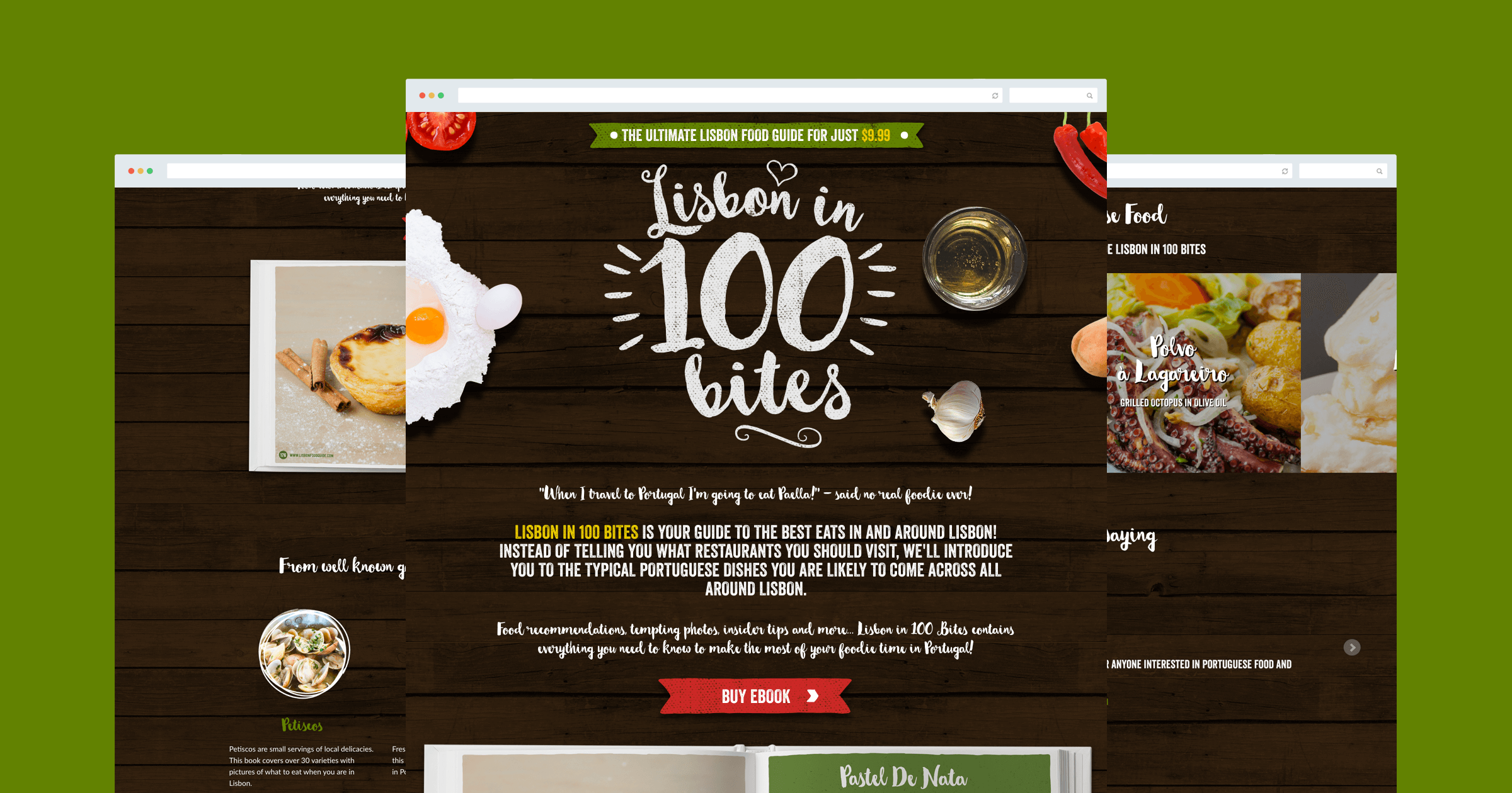 'Lisbon In 100 bites' website