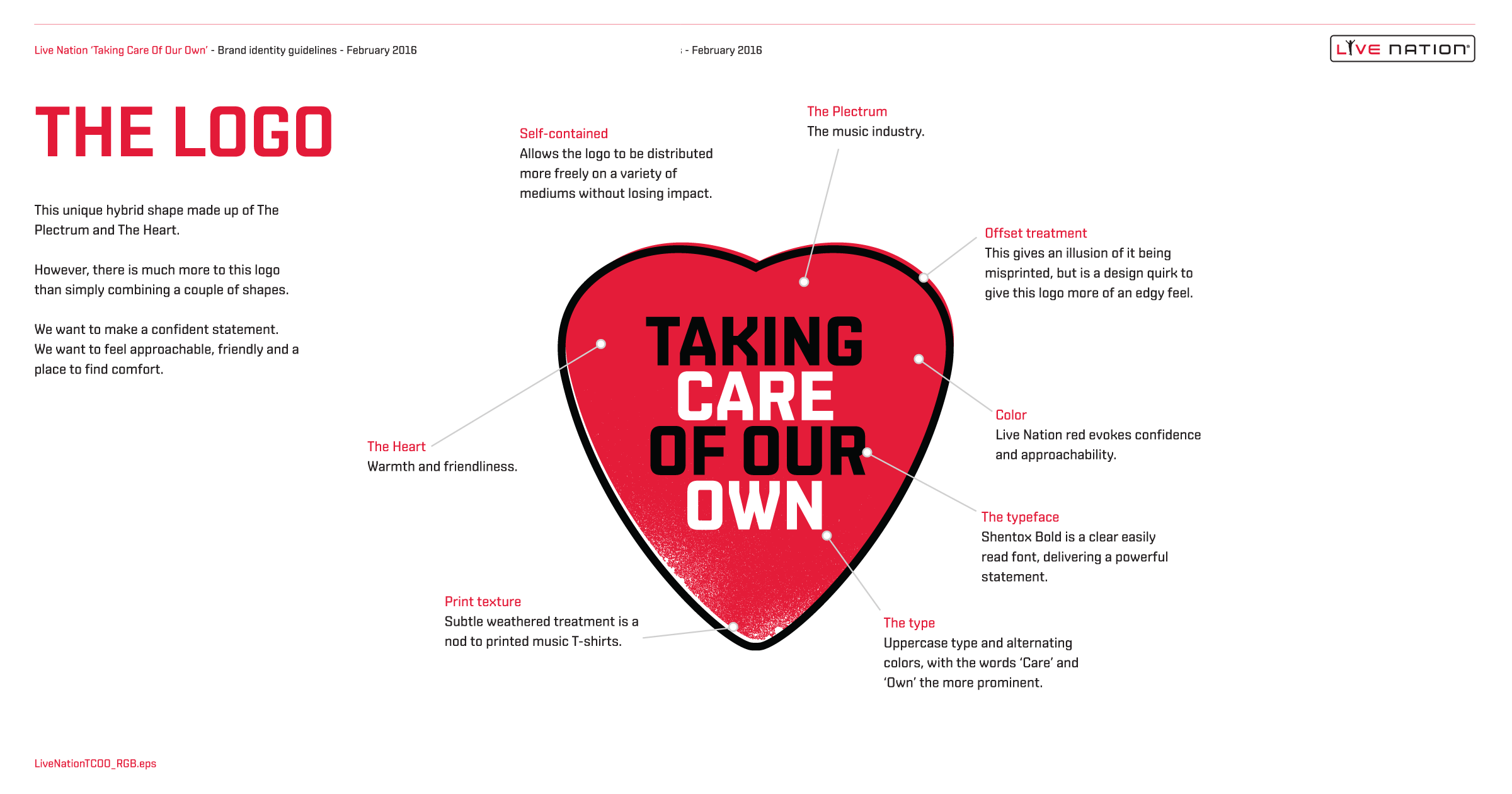 Live Nation 'Taking Care Of Our Own' detail